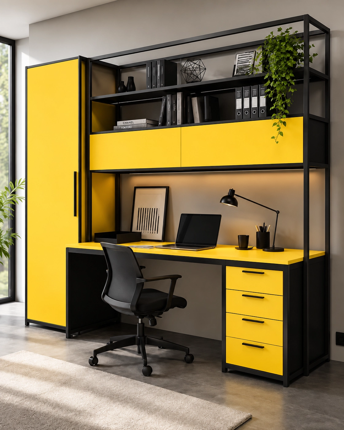 Ambiente de referencia con el acabado Amarillo
