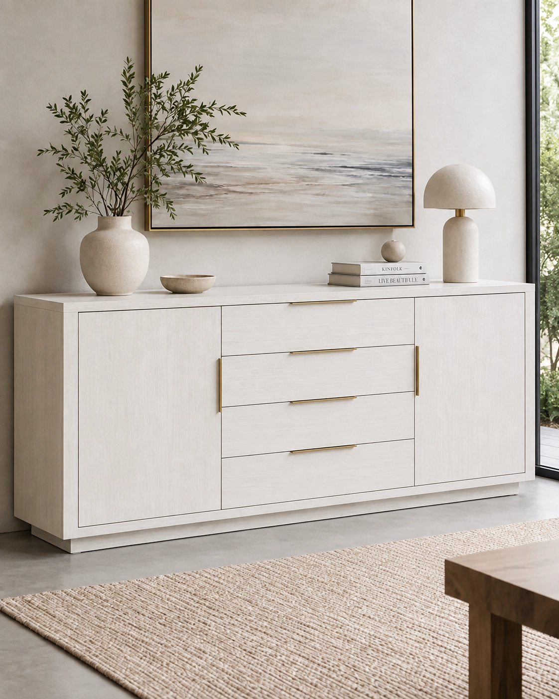 Ambiente de referencia con el acabado Blanco Madera