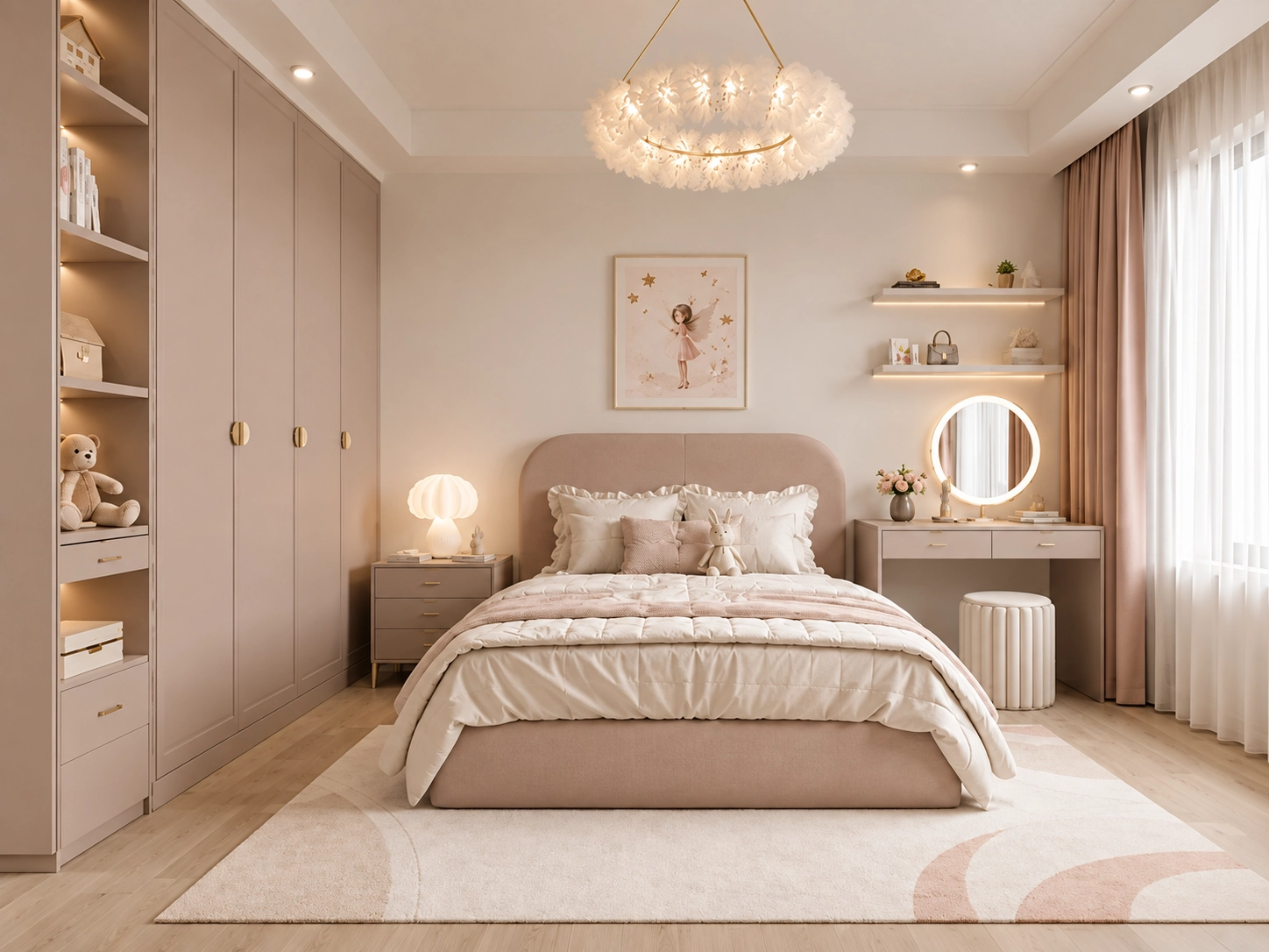 Ambiente de referencia con el acabado Taupe