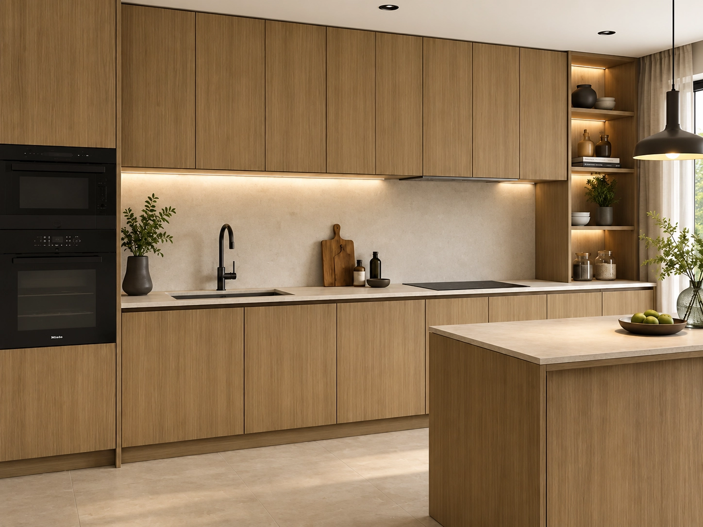 Ambiente de referencia con el acabado Vittoria Walnut